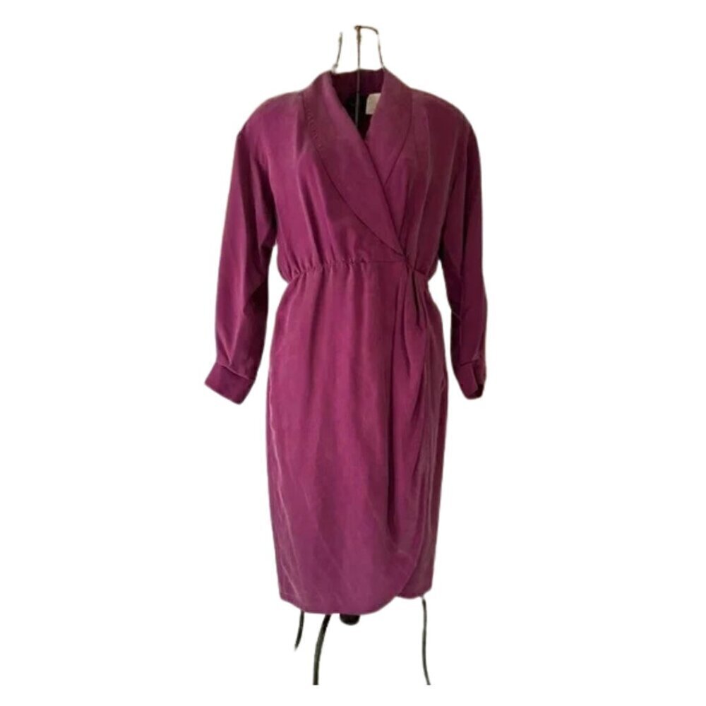 VINTAGE 80s, 100% silk gown, medium/8✨ - Picture 3 of 16